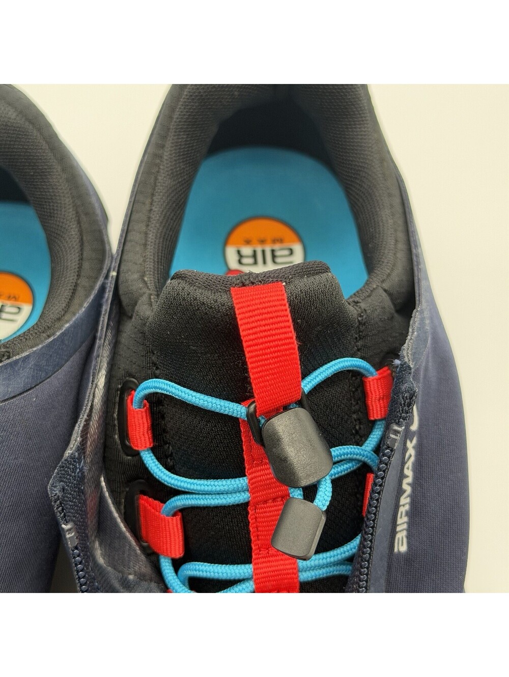 Nike Air Max Dn Roam Men’s 7.5 Obsidian Blue Red HQ8605-400 Zip Sneakers - Picture 7 of 9